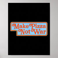 Make Pizza Not War Shirt Funny 80s Retro Peace Ant