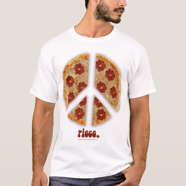 "Make Pizza Not War" T-shirt (Front)