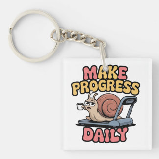 Make Progress Daily Keychain