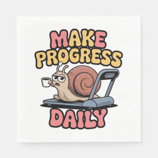 Make Progress Daily Napkin