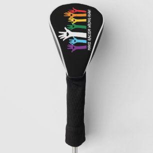 Make Racism Wrong Heart Hands  Golf Head Cover