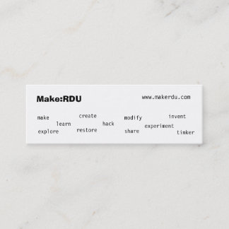 Make:RDU calling cards