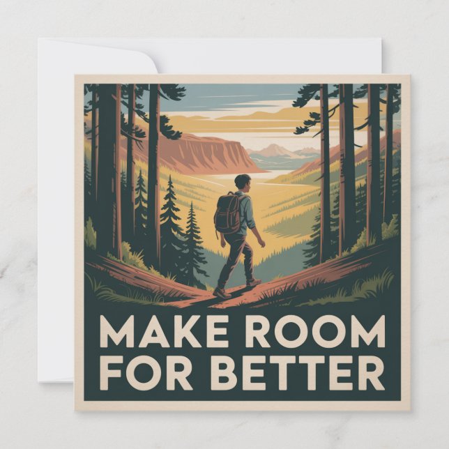 Make Room For Better Thank You Card (Front)