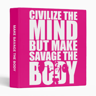 Make Savage The Body, Women's Workout Motivational Binder
