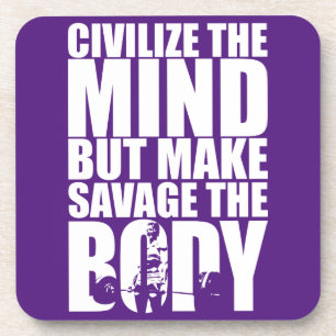 Make Savage The Body, Women's Workout Motivational Coaster