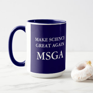 Make Science Great Again MSGA Typography Coffee Mug