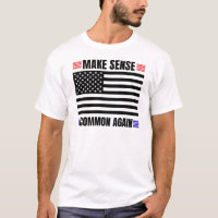 Make Sense Again Retro T-shirt Design