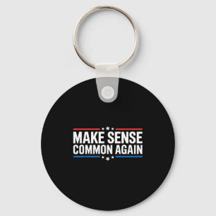 Make Sense Common Again  Keychain