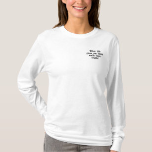 Make Snow Angels Embroidered Long Sleeve T-Shirt