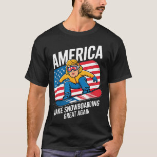 Make snowboarding great donald trump - usa skiing  T-Shirt
