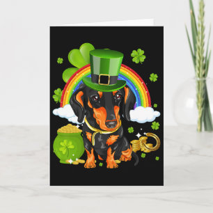 Make St Patricks Day Great Again Funny Dachshund M Card