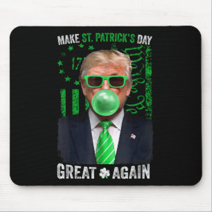 Make St Patricks Day Great Again Funny Trump Men Mouse Pad