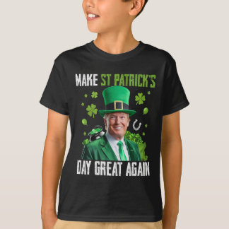 Make St Patricks Day Great Again Funny Trump Men W T-Shirt