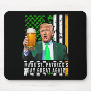 Make St Patricks Day Great Again Irish American Mouse Pad