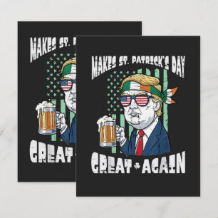 Make St Patricks Day Great Again Saint Paddys Card