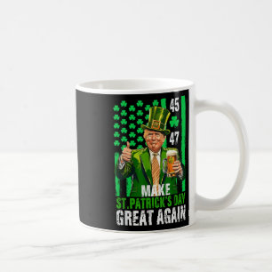 Make St Patricks Day Great Again Shamrock Trump Am Coffee Mug