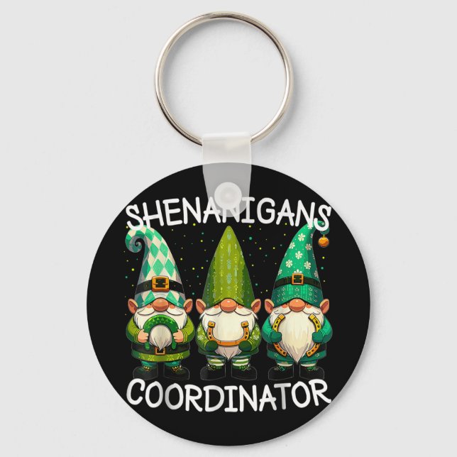 Make St Patricks Day Great Again Shirt Trump Men Keychain (Front)