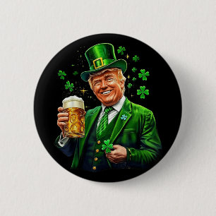 Make St Patricks Day Great Again Trump Irish Ameri 2 Inch Round Button