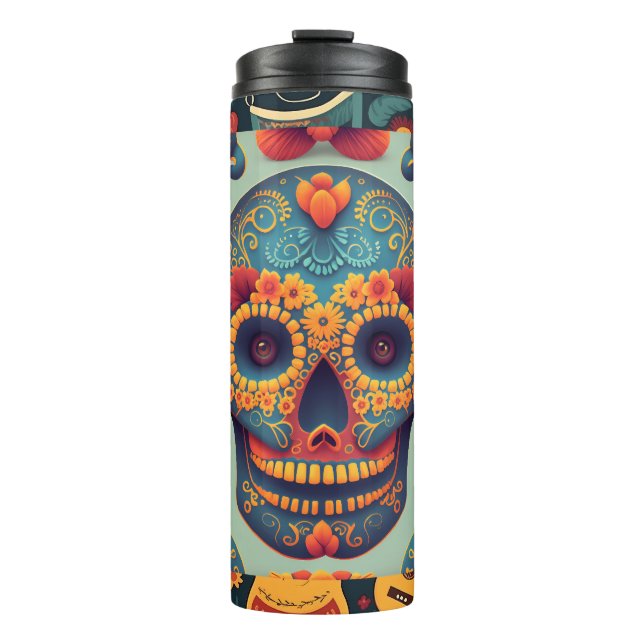 Make Statement with Festive Cinco De Mayo Pattern Thermal Tumbler (Front)