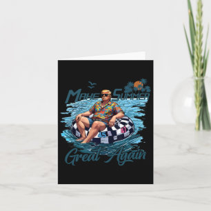Make Summer Great Again Trump Vacation Hawaii Summ Card