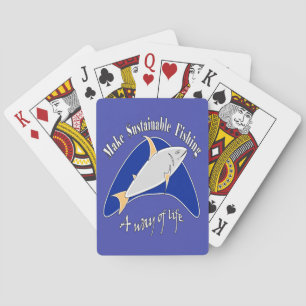 Make sustainable fishing a way of life playing cards