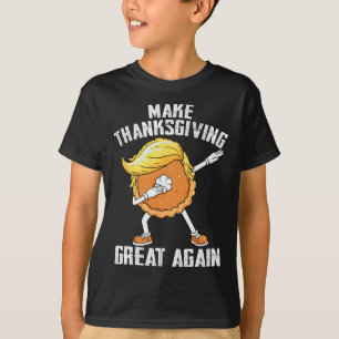 Make Thanksgiving Great Again Autumn Funny Trump P T-Shirt