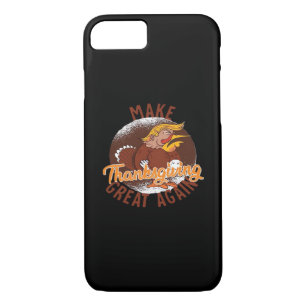 Make Thanksgiving Great Again Funny Turkey Trumpki Case-Mate iPhone Case