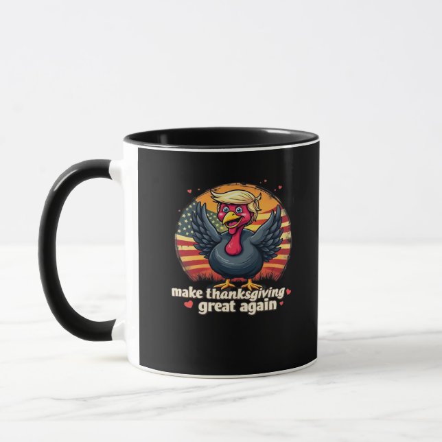 Make Thanksgiving Great Again Thanksgiving Classic Mug (Left)