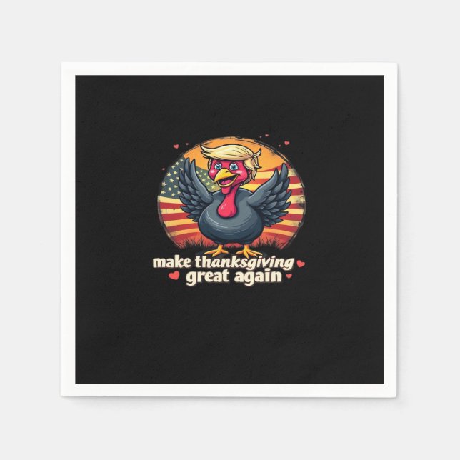 Make Thanksgiving Great Again Thanksgiving Classic Napkin (Front)