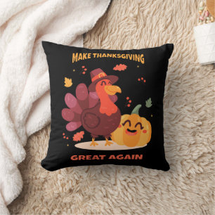 Make Thanksgiving Great Again Throw Pillow