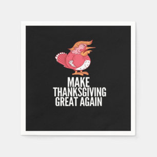 Make Thanksgiving Great Again Trumpkin – Basic Pum Napkin