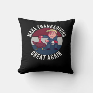 Make Thanksgiving Great Again Trumpkin – Classic P Throw Pillow