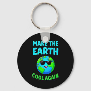 Make The Earth Cool Again Eco-friendly Enthusiasts Keychain