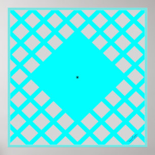 Make the Grid Pink Poster