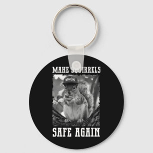 Make The Squirrels Safe Again Trump 2024 Save The  Keychain