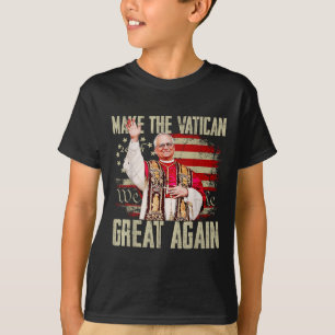 Make The Vatican Great Again Pope Leo Xiv Retro T-Shirt