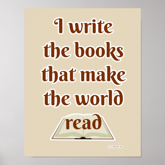 Make the World Read Funny Author Slogan Poster (Front)