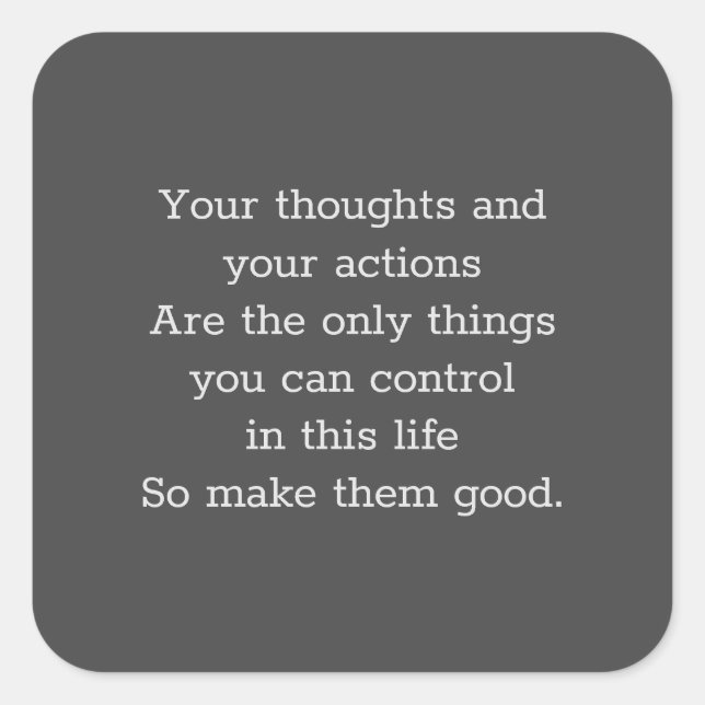 Make Them Good Square Sticker (Front)