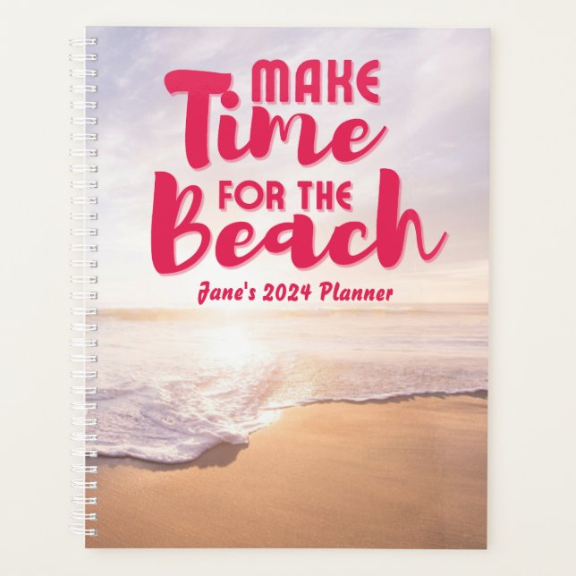 Make Time for the Beach Personalized Planner (Front)
