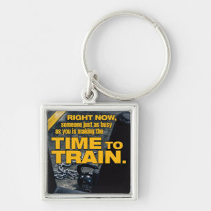 Make Time To Train - Workout Motivational Keychain