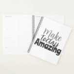 Make Today Amazing Inspirational Quote Planner<br><div class="desc">Start your day with positivity and motivation with this uplifting “Make Today Amazing” inspirational quote design. Featuring clean and stylish typography, this encouraging message is a reminder to focus on the present moment and make the most of every day. A simple yet powerful message to help bring optimism, productivity, and...</div>