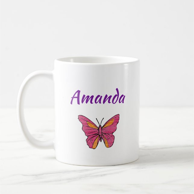 "Make Today Amazing" Personalized Happy Day Coffee Mug (Left)