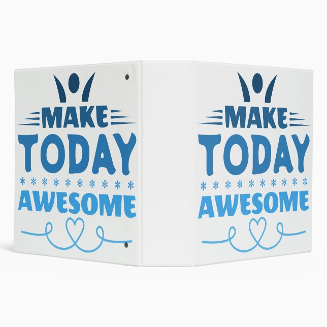Make Today Awesome Retro Typography Binder (Background)