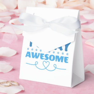 Make Today Awesome Retro Typography Favor Box