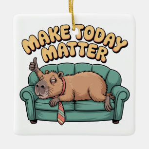 Make Today Matter Ceramic Ornament