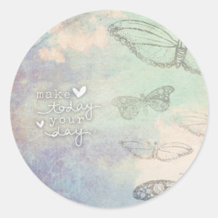Make Today Your Day Classic Round Sticker