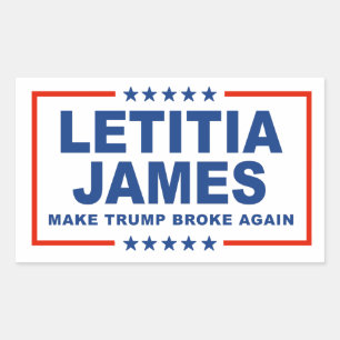 Make Trump Broke Again - Letitia James Sticker
