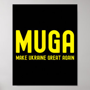 Make Ukraine Great Again Support Funny Saying  Poster