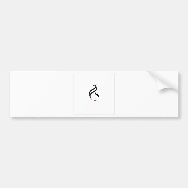 Make up and hairstyle bumper sticker (Front)