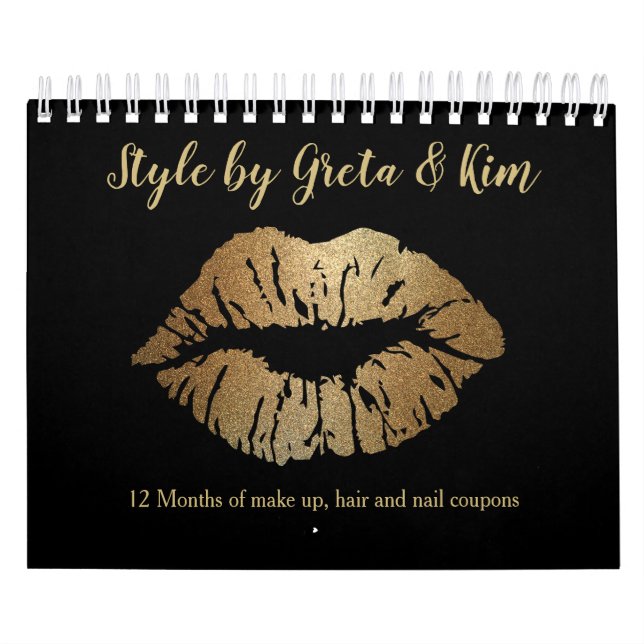 Make Up and Nail Stylist Coupon Promotion Calendar (Cover)